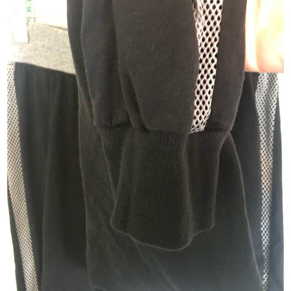 Lascana for Venus Women's Small Gray & Black Cotton Pants w/ Side Netting Detail - Picture 2 of 7